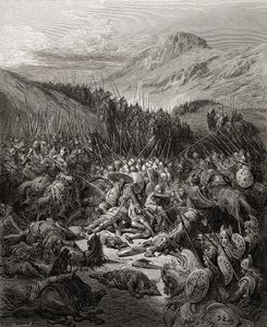 La Battaglia di Arsuf nel 1191, illustrazione da 